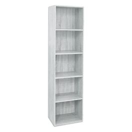 Libreria in legno 5 ripiani scaffale Bianco L 40 x H 29 x H 172 cm