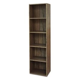 Libreria in legno 5 ripiani scaffale Noce L 40 x H 29 x H 172 cm