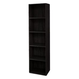 Libreria in legno 5 ripiani scaffale Wenge' L 40 x H 29 x H 172 cm