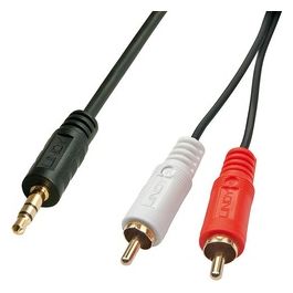 35681 Cavo Audio Stereo 2 x Rca M/M 3,5mm 2mt