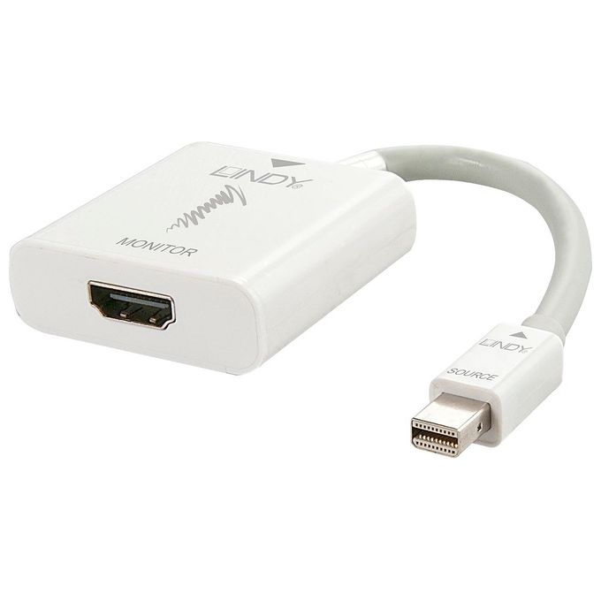 Lindy Adattatore Attivo Mini DisplayPort 1.2 a Hdmi 4K 60 Eyefinity Bianco