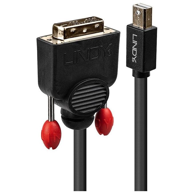 Lindy Cavo Mini DisplayPort a DVI-D Nero 3mt