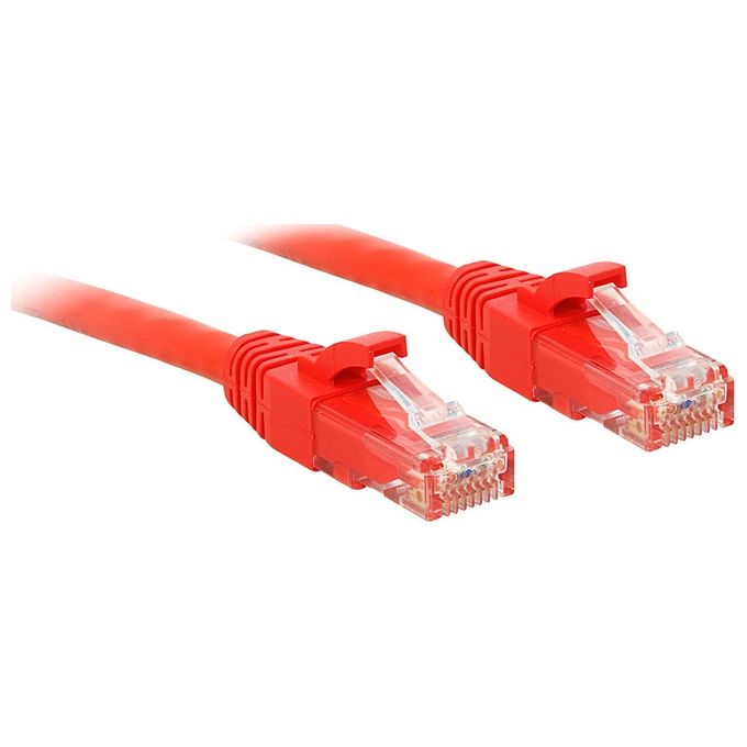 Lindy Cavo di Rete Cat.6 U/UTP Rosso 15mt
