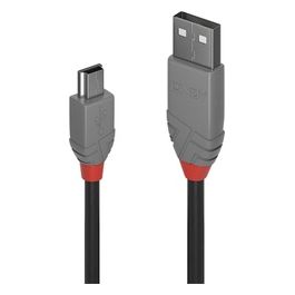 Lindy Cavo Usb 0.2mt Usb 2.0 Usb a Mini-Usb B Nero