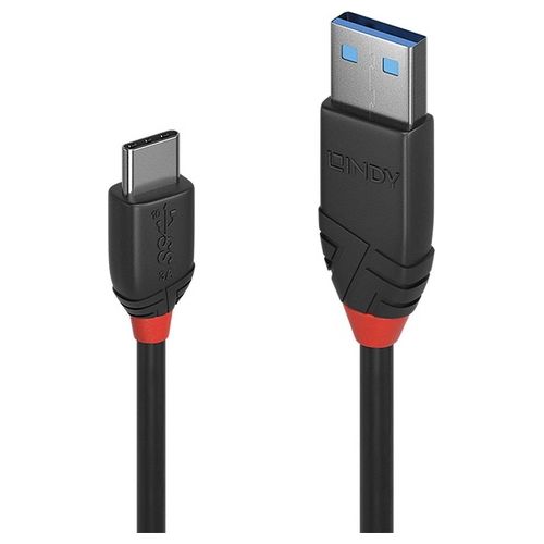 Lindy Cavo USB 3.1 Tipo C a A 3A Black Line 1mt