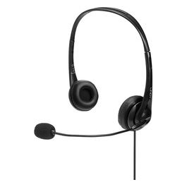 Cuffie Stereo Usb con Microfono Nero
