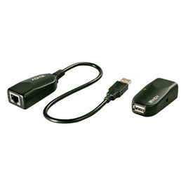 Lindy Extender Usb 2.0 Cat 5 50m 1 Porta Nero