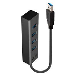 Hub USB 3.2 Gen 1 4 porte nero
