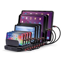 Stazione di Ricarica Usb Nero