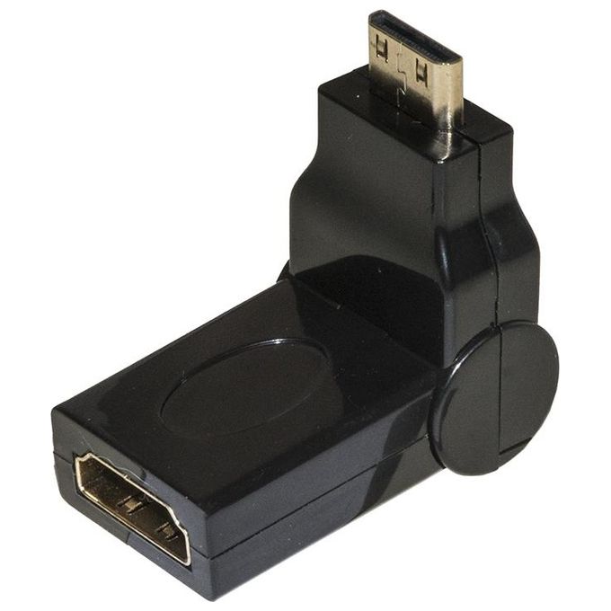 Link adattatore mini hdmi maschio - hdmi femmina con connettore inclinabile