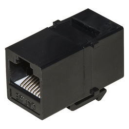 Adattatore Passante 2x8 Poli Rj45 Utp non Schermato Cat.5e con Ganci per Pannelli