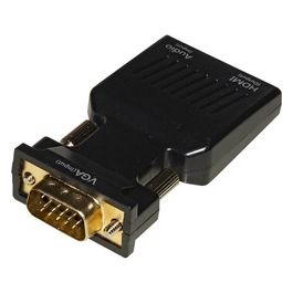 Link adattatore da pc vga + audio 3,5 mm stereo a tv o video hdmi