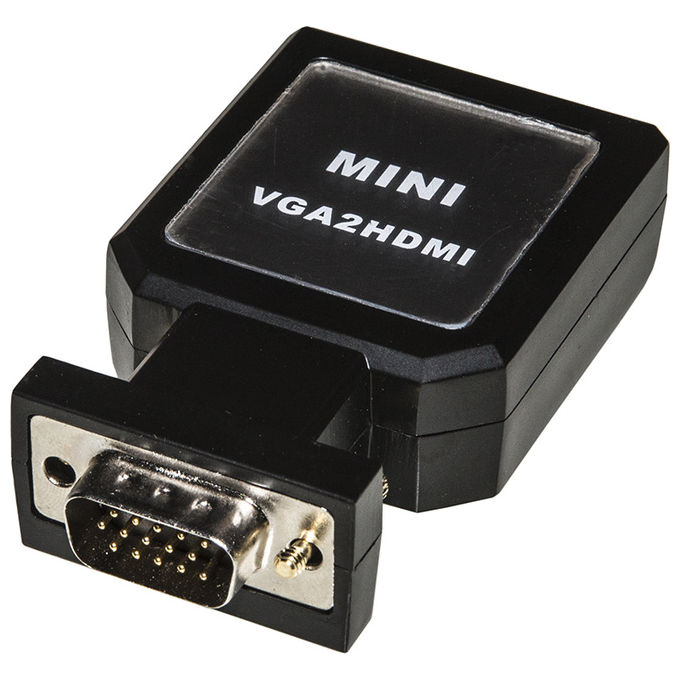 Link adattatore da pc vga + audio 3,5 mm stereo a tv o video hdmi
