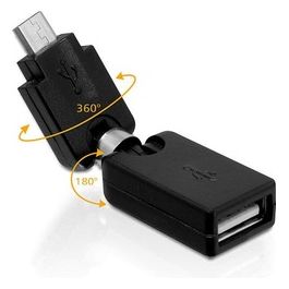 Adattatore Ruotabile Usb a Femmina, Micro Usb Maschio