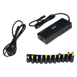 Alimentatore Universale per Notebook 90W 4.5A Max Regolazione Automatica 15-20 Volt con 11 Spine e 3 Porte Usb per Ricarica 5V 2.4A