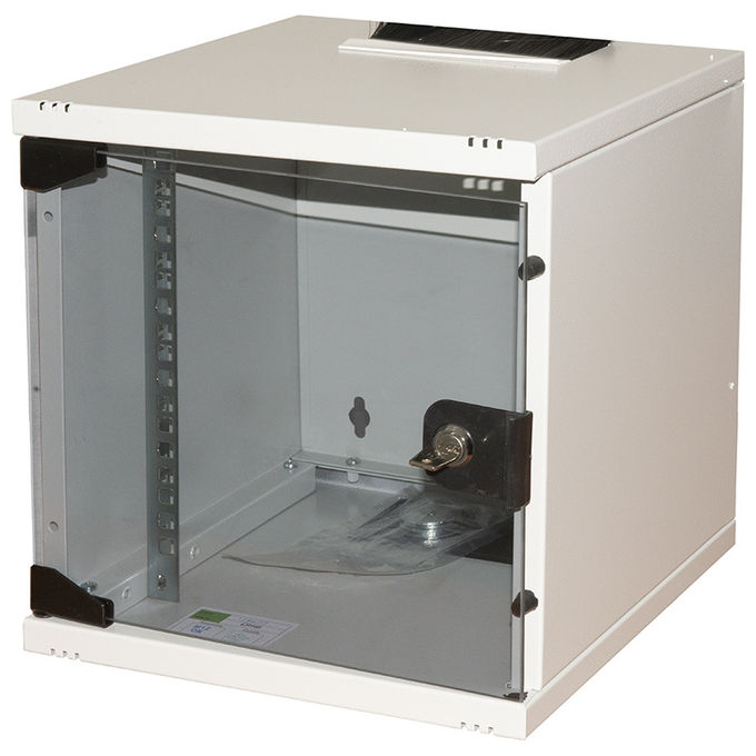 Link Armadio 6u 10'' 300mx300mm Porta Vetro Colore Grigio