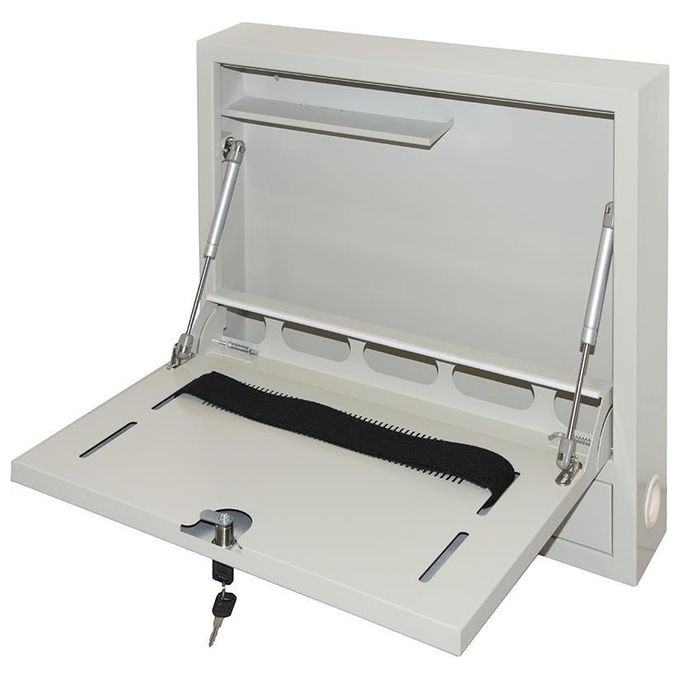 Link Armadio a Muro per Laptop con Chiusura a Chiave con Pistoni Grigio