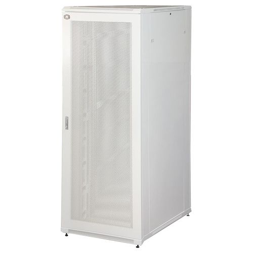 Armadio rack 19 42u (a)2055, (l)800, (p)1000 porta traforata colore grigio