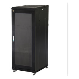 Link Armadio rack 19 27u (a)1388 (l)600 (p)600 colore nero porta metallo traforata