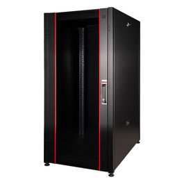 Armadio Rack per Reti 19" 26u 1291x600x600 Colore Nero Porta Traforata Serie Eavi