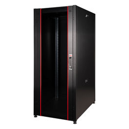 Armadio Rack per Reti 19" 42u 2002x600x1000mm Colore Nero Porta Traforata Serie Eavi