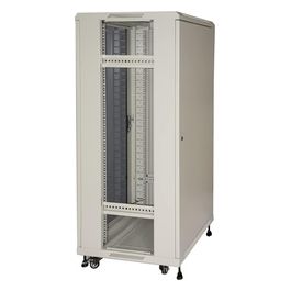 Armadio Rack per Reti 19" 22U 1166x600x600 Colore Grigio Porta Vetro Disassemblato