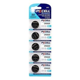 batterie CR2025 3 volt blister 5 pezzi
