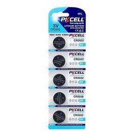 batterie CR2032 3 volt blister 5 pezzi