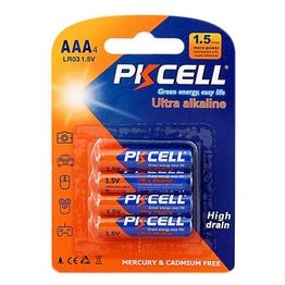 Pkcell batterie ultra alcaline AAA lr03 ministilo blister 4 pezzi