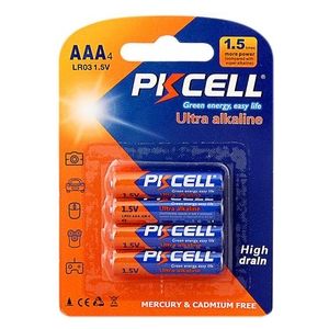 Pkcell batterie ultra alcaline AAA lr03 ministilo blister 4 pezzi