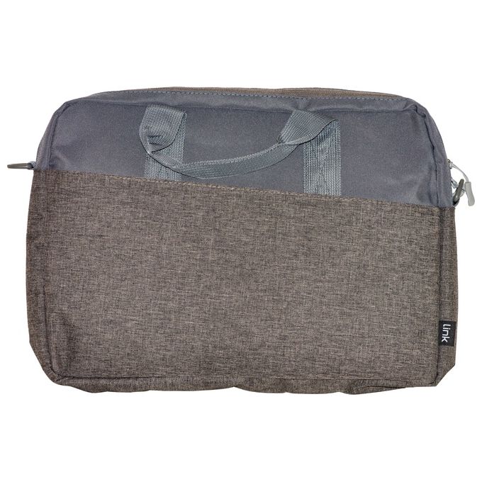 Link Borsa per Notebook 15.6'' in Plastica Riciclata RPet 42x29x6cm Grigio