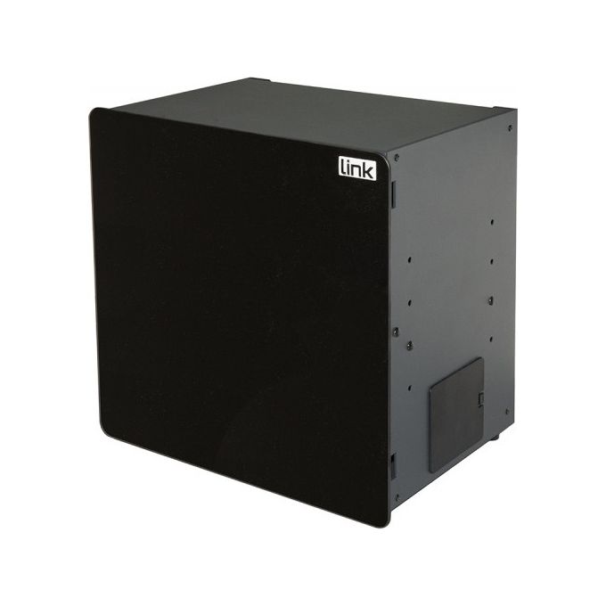 Link Box per Dispositivi Home con Porta Nera in Vetro 345x232x345mm Wi-Fi Box