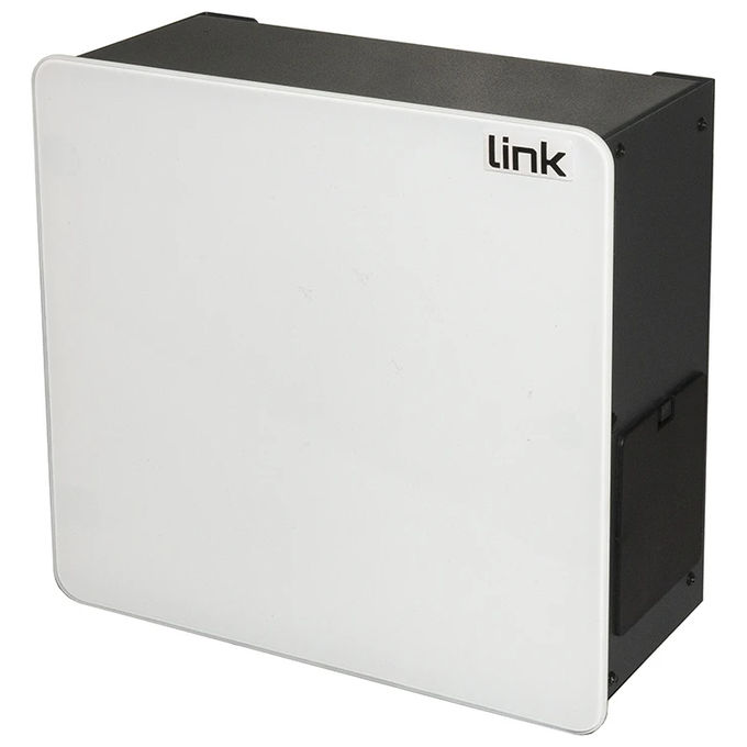 Link Box per Dispositivi Home con Porta in Vetro Bianca 265x122x265mm Wi-FI Box