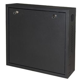 Link Box A Muro Dvr/nvr 2 Serrature con Ripiano Apribile e Bloccaggi Regolabili Attacco Vesa Per Monitor Incluso Nero