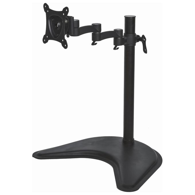 Link LKBR37 Braccio da Tavolo con Base per Monitor 13'' 27'' 3 Snodi VESA 75x75 100x100 fino a 15 Kg Rotazione 360° colore Nero