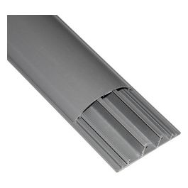 canalina bombata passacavi da pavimento pvc 75x20 con coperchio scorrevole mt 2