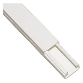 canalina passacavi adesiva in pvc mm 15x10 mt 2 con coperchio scorrevole bianco