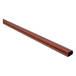 Canalina Passacavi Adesiva in Pvc 15x10mm 2mt con Coperchio Scorrevole Marrone