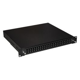 Link Cassetto Fibra Ottica 24 Porte per Adattatori SC Duplex 1 Unita' per Installazione 19" Nero