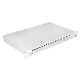 Link Cassetto Fibra Ottica 24 Porte per Adattatori SC Duplex 1 Unita per Installazione 19'' Grigio