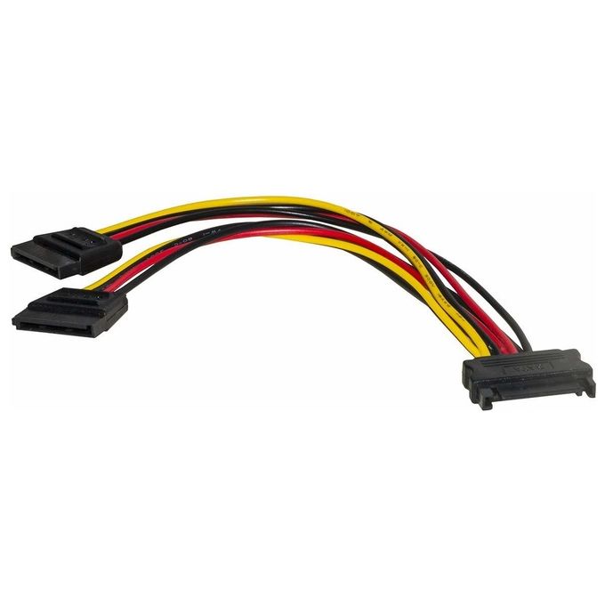 Link Cavetto Sdoppiatore Sata Interno 1 Maschio 2 x Femmina 20cm