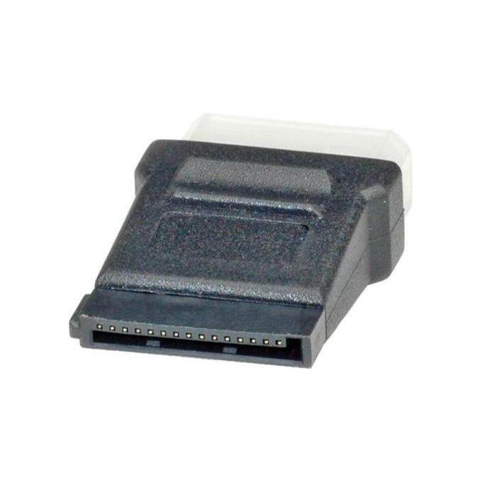 Link Cavo Adattatore Alimentazione Sata 15 Poli A 90 Gradi - 4 Pin Molex Cm.0.15