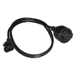 cavo adattatore di alimentazione presa schuko tedesca femmina - iec c14 maschio mt 1,50