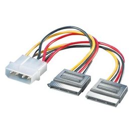 Link Cavo Alimentazione Sdoppiatore 5,25'' Molex Maschio - 2 X Sata Cm. 15