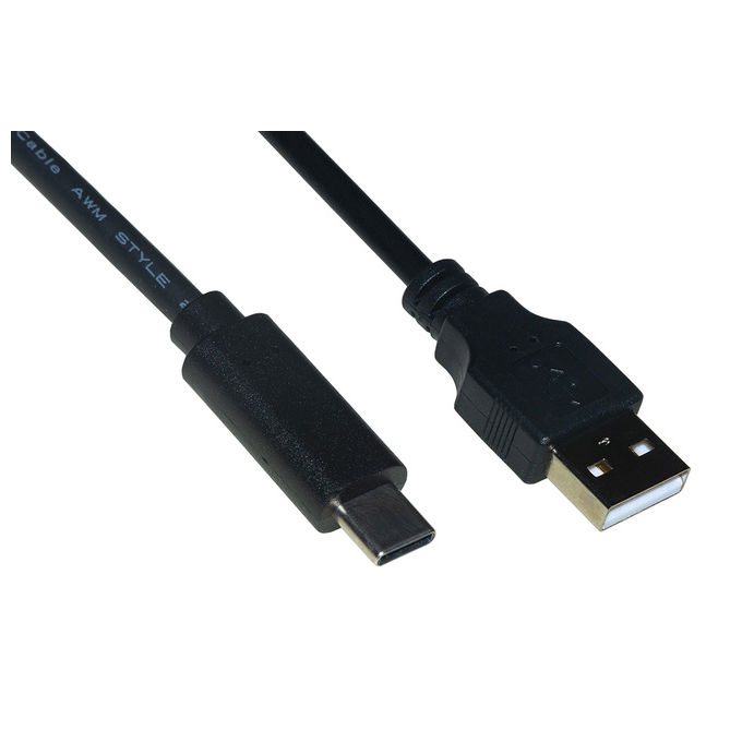 Link Cavo Attivo Usb 2.0 A Maschio Usb-C per Ricarica Fino a 1 Ampere e Dati con Amplificatore 5mt