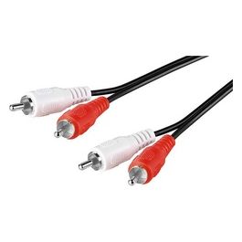 cavo audio video 2 x rca maschio/maschio mt 2,5