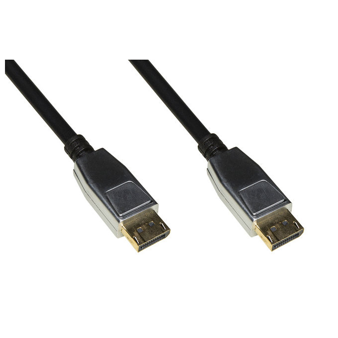 Link Cavo Displayport 1.4 a Hdmi 2.0 Contatti Dorati 4Kx2K 60hz 18gbps Hdr Rgb 4:4:4 1,80mt Connettori in Metallo