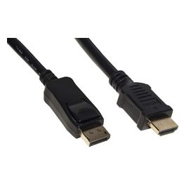 cavo displayport 1.2 - hdmi 1.4  4kx2k 30 hz contatti dorati mt 3