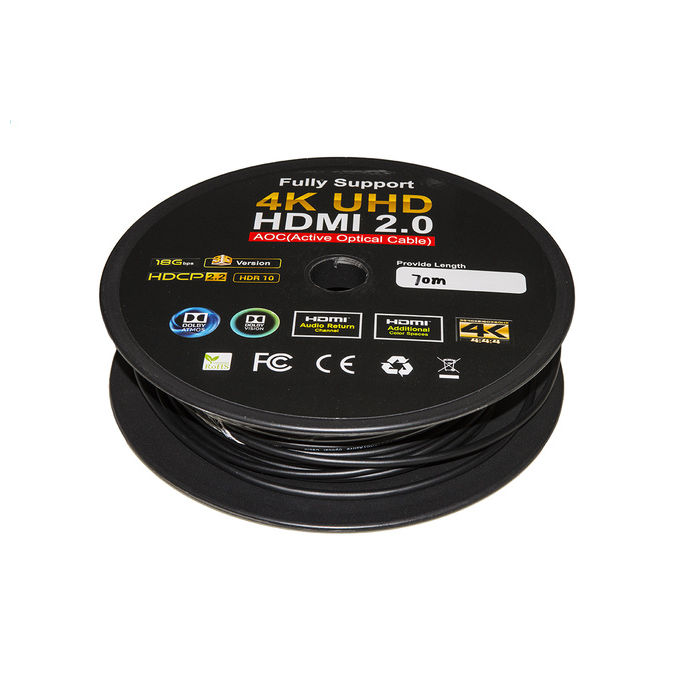 Link Cavo Estensore Attivo Aoc Fibra Ottica Hdmi 2.0 4Kx2K 60hz Maschio-Maschio 70mt