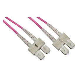 Link cavo fibra ottica sc a sc multimode duplex om4 50/125 mt.2